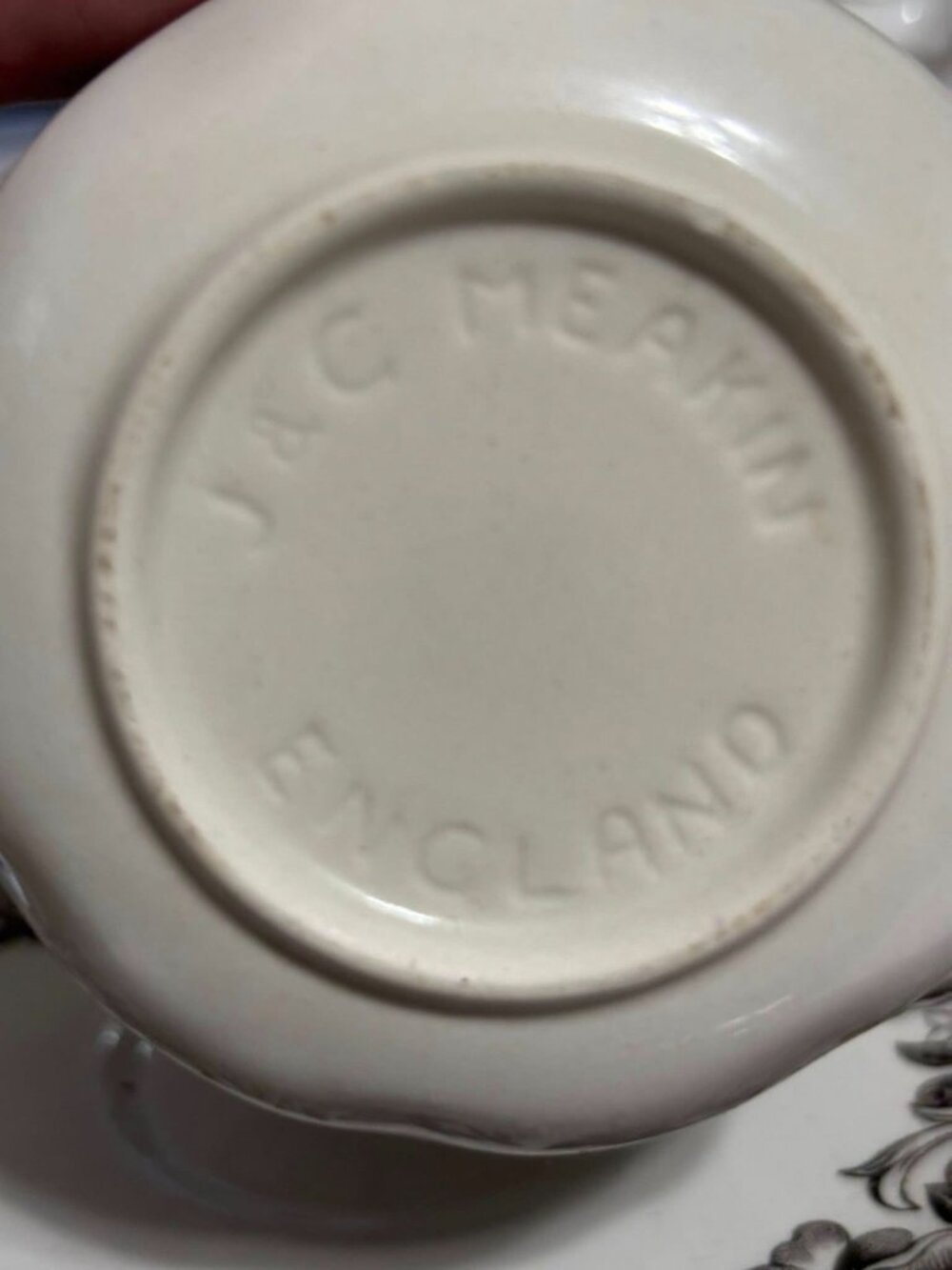 Antique J&G Meakin Stratford Stage Transferware Teacup & Saucer | Black Stafford - Picture 7 of 7